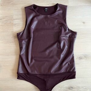 FREE w/ Bundle 🎁 Pick Your Gift | Add-On Only | Express Faux Leather Bodysuit L